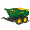 MILLY MALLY Sklápací traktorový príves Rolly Toys John Deere Halfpipe zelený