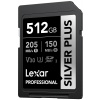 Lexar SDXC Professional Silver Plus 1066x UHS-I/U3/A2/4K R205/W150 (V30) 512 GB (LSDSIPL512G-BNNNG)