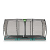 EXIT TOYS Exit Allure Premium prízemnná trampolína s ochrannou sieťou priemer 244x427cm, zelená farba, NOVINKA