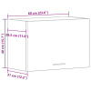 vidaXL Závesná skrinka v čiernom dube - 60x31x60 cm - Čierna - 262945-279577