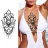 Dočasné tetovanie na telo čierna Mandala - 3 druhy Variant: 1