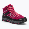 Juniorská trekkingová obuv CMP Rigel Mid berry / pink fluo
