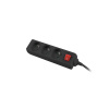 LANBERG PS1-03E-0150-BK Lanberg Napájacia lišta 1.5M čierna 3X 230V PL Z (PS1-03E-0150-BK)