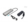 i-tec USB-C Metal Nano 2x HDMI Docking Station, PD 100W + Charger 100W (bundle) C31NANOHDM2D100