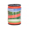 KERBL 441527 BASIC ohradníková páska 20mm, 200m, 6 x 0,16 Niro, oranžová