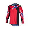 Dres FLUID GRID, ALPINESTARS (červená/černá/fialová/žlutá fluo, vel. M)