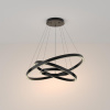 MAYTONI MOD058PL-L100B3K Závesné LED svietilo RIM 230V, 115W, 3000K, 6100lm, CRI85, IP20, 80cm, čierna