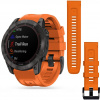 Silikónový pásik pre Garmin Fenix 7X, oranžový