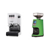 Gaggia New Classic EVO, white + Eureka Atom 60, kawasaki green