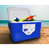 Turistická chladnička LTC na chladiace vložky, 32 l, modrá