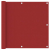 Balkónová zástěna červená 90 x 500 cm oxfordská látka Červená 135038