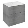 Sapho CIRASA umývadlová skrinka 59,3x64x46cm, dub strieborný SPH CR601-1111