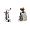 La Pavoni Esperto Abile + Eureka Mignon Single Dose, White & Oak