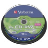 Verbatim CD-RW(10-Pack)Spindle/8x-12x/High Speed/DLP/700MB 43480
