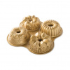 Forma na 4 minibábovky - NORDIC WARE (Mini bábovky Premium gold plát se 4 formičkami - NORDIC WARE)