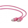 GEMBIRD kabel patchcord Cat5e UTP 5m, růžový PP12-5M/RO