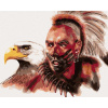 ZUTY Maľovanie podľa čísel INDIÁN A OROL Rámovanie bez rámu a bez vypnutia plátna Rozmer 80x100 cm