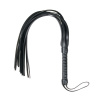Easytoys Flogger - mäkký kožený bičík (čierny)