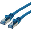 Roline 21.15.2844 RJ45 sieťové káble, prepojovacie káble CAT 6A S/FTP 1.50 m modrá dvojžilový tienený, bez halogénov, samozhášavý 1 ks; 21.15.2844