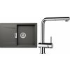 Set Schock S7-9 (dřez Mono D-100 Silverstone + baterie Epos.120 Chrom)