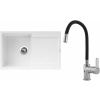 Set Sinks G11728 (dřez Ultima 790 Milk 28 + baterie Flexia lesklá)