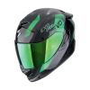 Moto přilba SCORPION EXO-1400 EVO II CARBON AIR PLATTED černo/zelená XXL