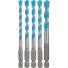 BOSCH Sada vrtákov EXPERT HEX-9 MultiConstruction, 5,5/6/6/7/8 mm, 5 ks