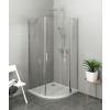 Sprchovací kút polkruhový 900x900mm, číre sklo, pravý ZOOM ZL2615R