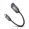 AXAGON RUCM-AFAC, kabelová redukce USB-C (M) USB-A (F), 20cm, USB 3.2 Gen 1, 3A, ALU