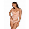 Nežné body Alluria teddy pink - Obsessive L/XL růžova