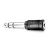 Audio Redukcia, Jack, Jack (3,5 mm) F-Jack (6,3 mm) M, 0, stereo, čierna