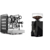 Rocket Espresso Appartamento, black/white + Eureka Mignon Silenzio 55, BL black