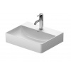 Duravit DuraSquare Nábytkové umývadlo Compact, 50x40 cm, 1 otvor na batériu, DuraCeram, s WonderGliss, biela 23565000411