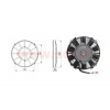 ACI sahara univerzální 12 V, vnější průměr 210 mm, průměr vrtule 190 mm, tloušťka 52 mm, 5 A, proud vzduhu 740 m3/h, výtlak