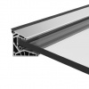 EKOfence Presklená strieška hliník profil 100x80mm +2° ETA 11656