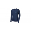 SENSOR MERINO DF LOGO UP juniorské triko dl.rukáv deep blue 150