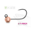 Delphin Jigová Hlavička T-AREA BL Wolframový Jig Medený 5 ksks - #6 / 0,9 g / 4,6 mm