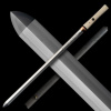 Japan Swords Aichi Tsurugi/Ken Tamahagane Flower Horimono s obojstranným hamónom Suguha