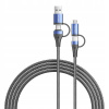 VENTION UNIVERZÁLNY USB KÁBEL 4V1 USB 2.0 MICRO USB 2X USB-C 2 M