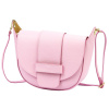 Dámska kožená crossbody kabelka púdrovo ružová Luka 25-049