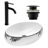 REA/S - SET umývadlo na dosku + batéria + klik klak KPL-09997