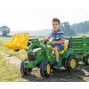 Šliapací traktor nakladač Rolly Toys John Deere Farmtrac zelený