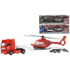 _Ostatní 1_ Auto nákladní kovové 30cm set s přívěsem s vrtulníkem v krabici