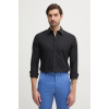 Košeľa Calvin Klein pánska, čierna farba, slim, s klasickým golierom, LV04LB145G M