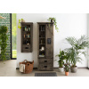 Bighome - IRON Šatníková skriňa Mango 70x35x195, sivá, lakovaná