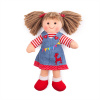 Bigjigs Toys Látková panenka Hattie - 28 cm