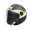 Otevřená helma N182 Round, Nox (černá matná, žlutá fluo, vel. S)