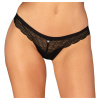 Obsessive Brazilské nohavičky Chemeris Panties Čierna