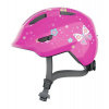 Cyklo prilba SMILEY 3.0 pink butterfly, ABUS, detská (ružová) M (obvod hlavy: 50 - 55 cm)