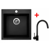 Sinks VIVA 455 Granblack + Vitalia black matt G330